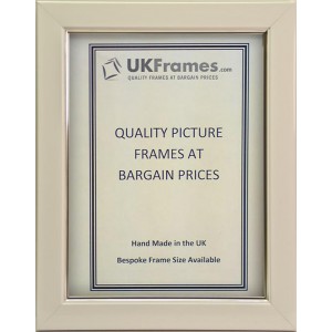 23mm White with Silver Trim Frames