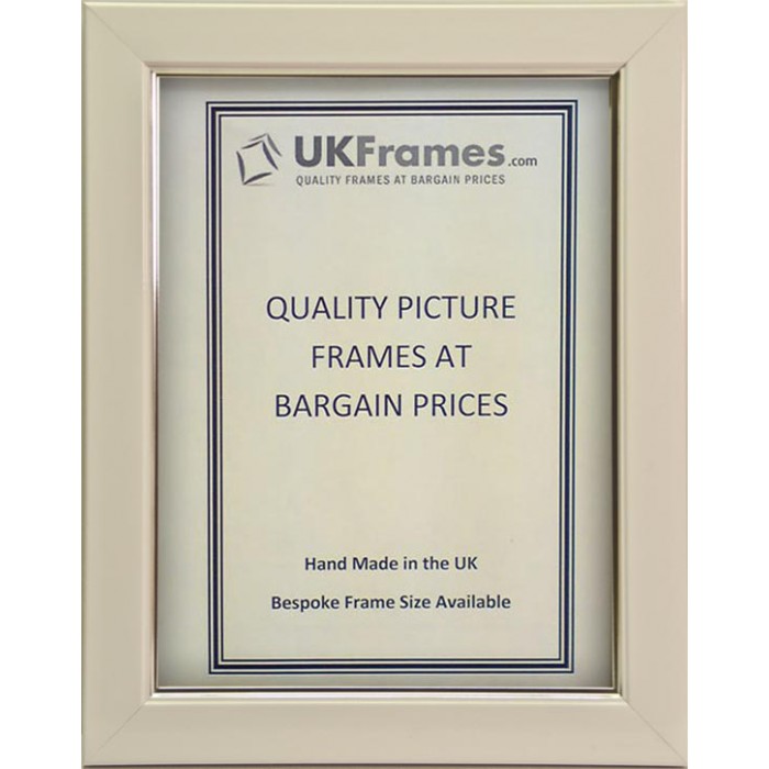23mm White with Silver Trim Frames UKFrames TRADE Picture Frames